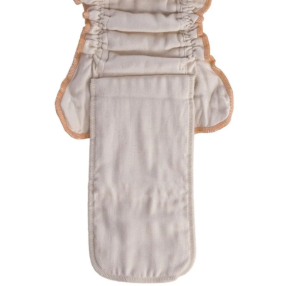 Organic Cotton Fitted Diaper - Natural
