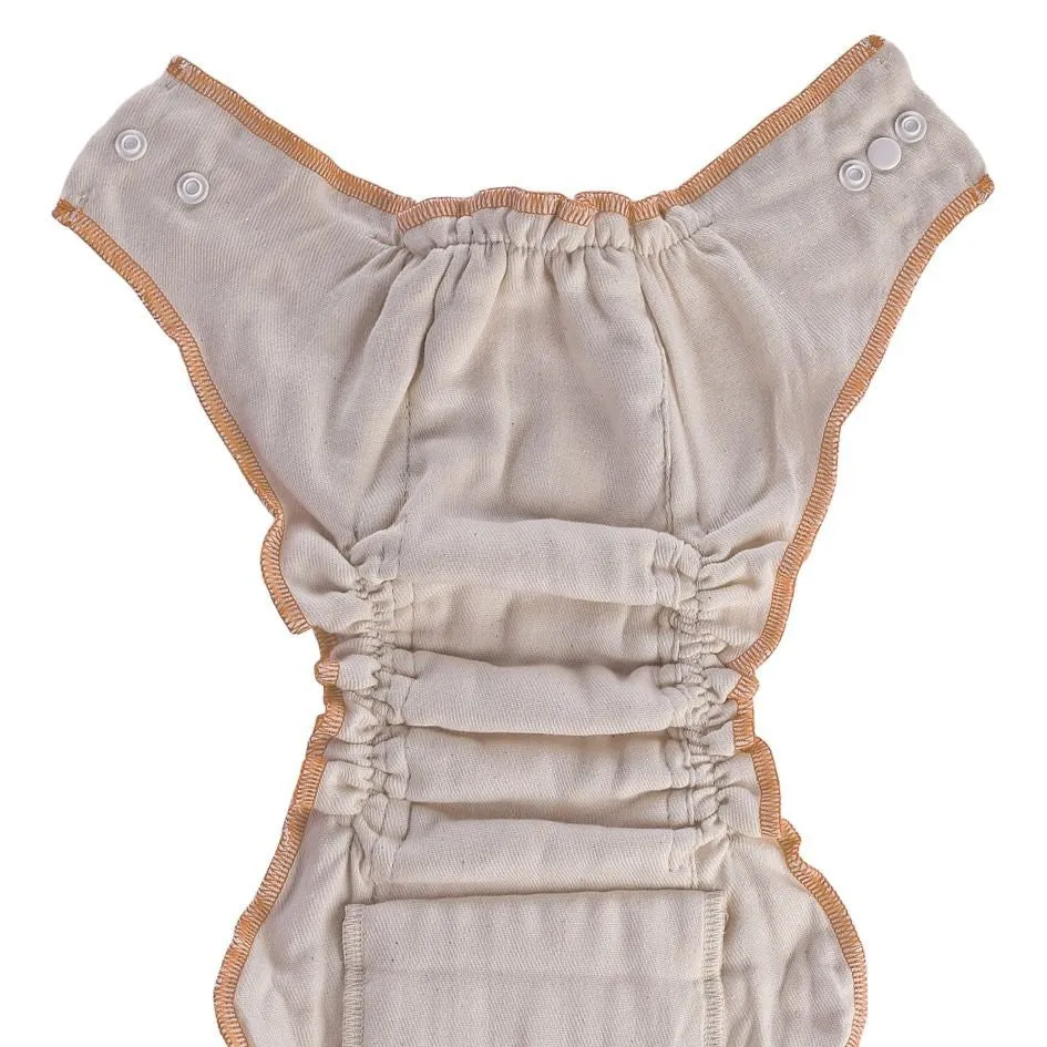 Organic Cotton Fitted Diaper - Natural