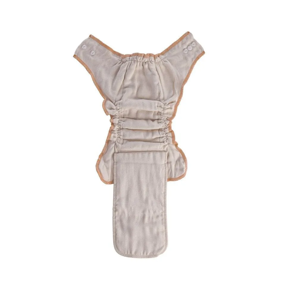 Organic Cotton Fitted Diaper - Natural