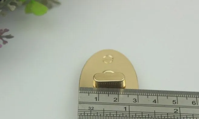 Oval Twist Turn Lock Bag Hardware Gold Silver Gunmetal Bronze 2/20 pcs Handmade Purse Handbag Making Metal 50 30mm 2 1 1/8" Supplies