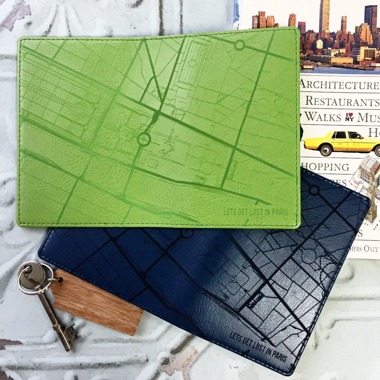 Passport: City Map Personalised Passport Cover Holder