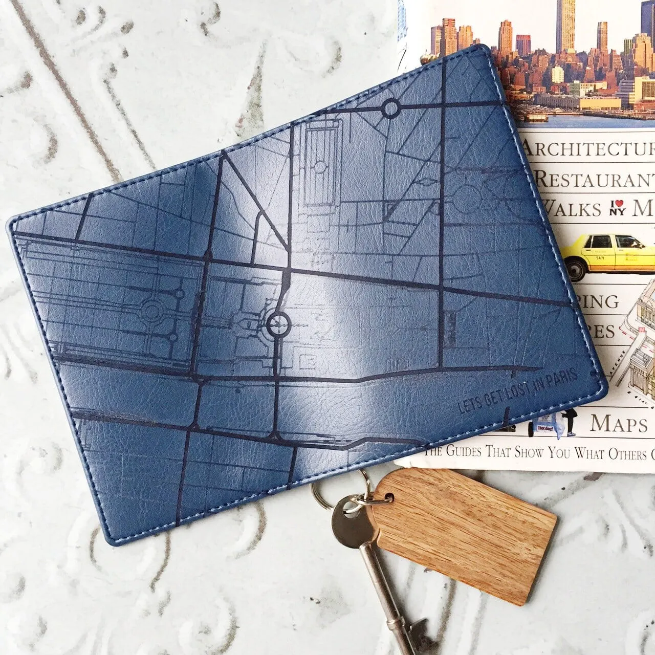 Passport: City Map Personalised Passport Cover Holder