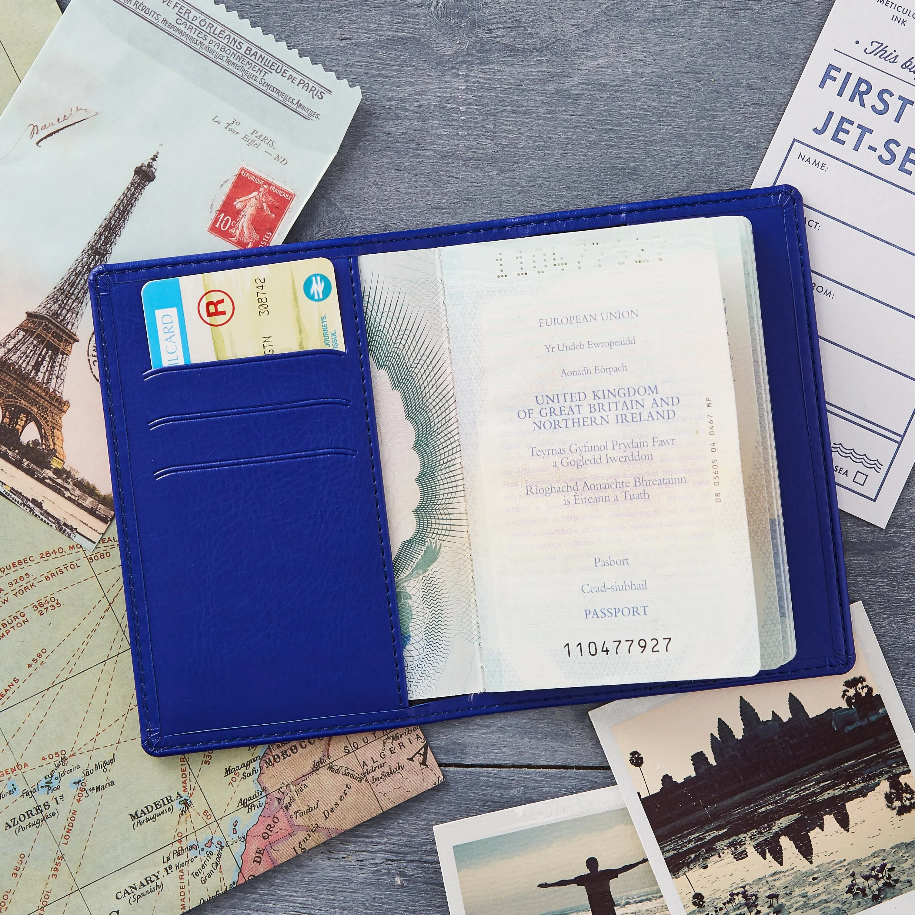 Passport: City Map Personalised Passport Cover Holder