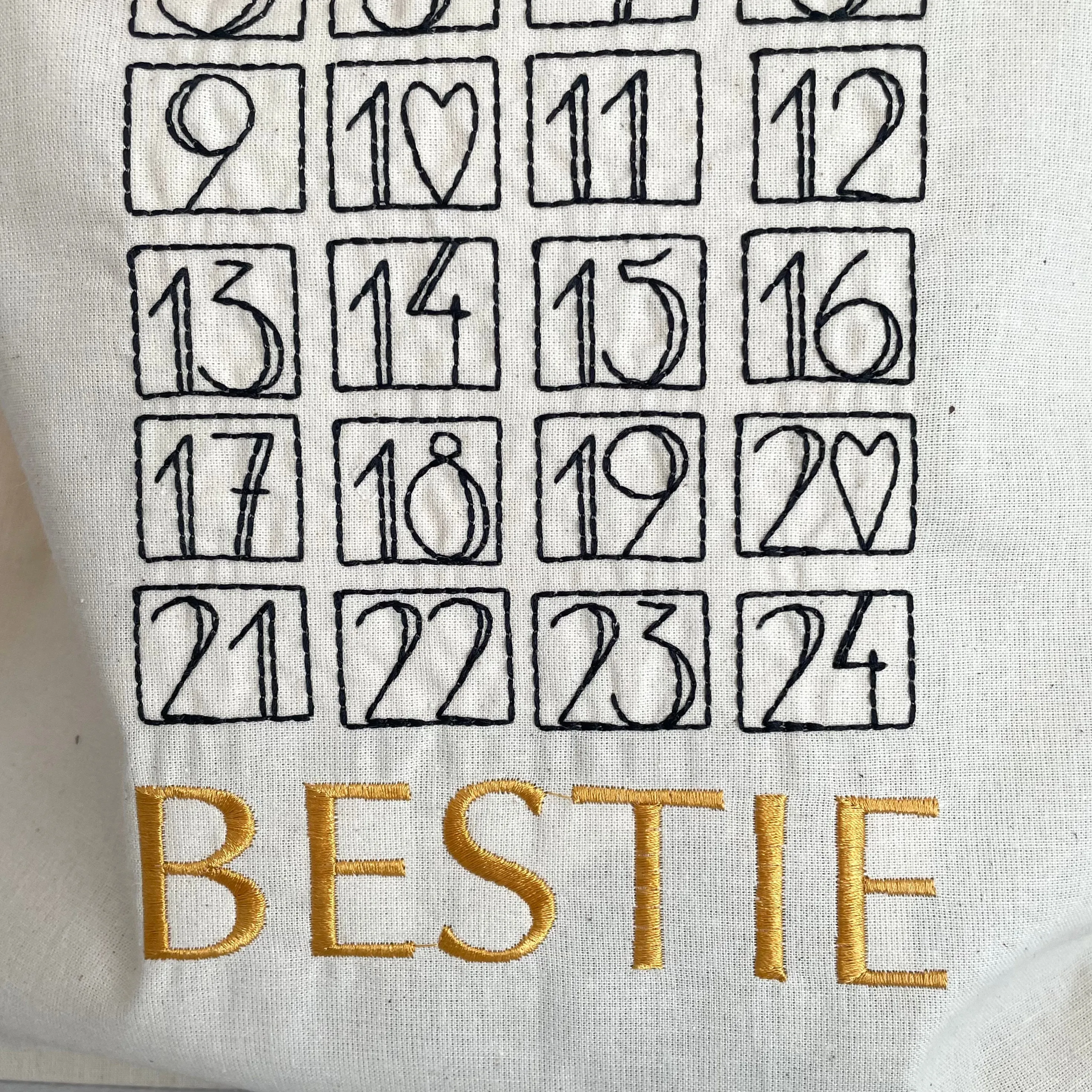 Personalised Advent Calendar sack
