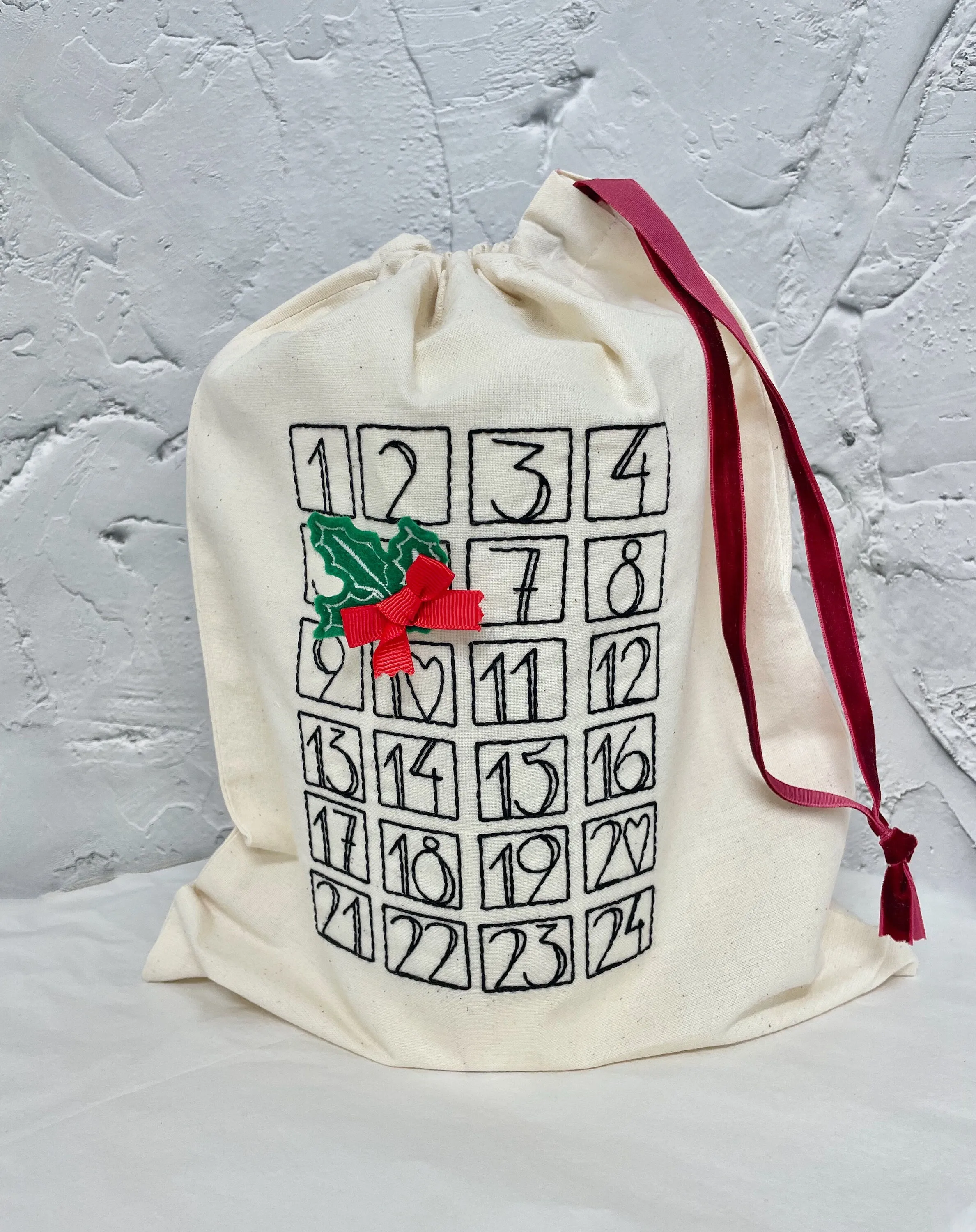 Personalised Advent Calendar sack