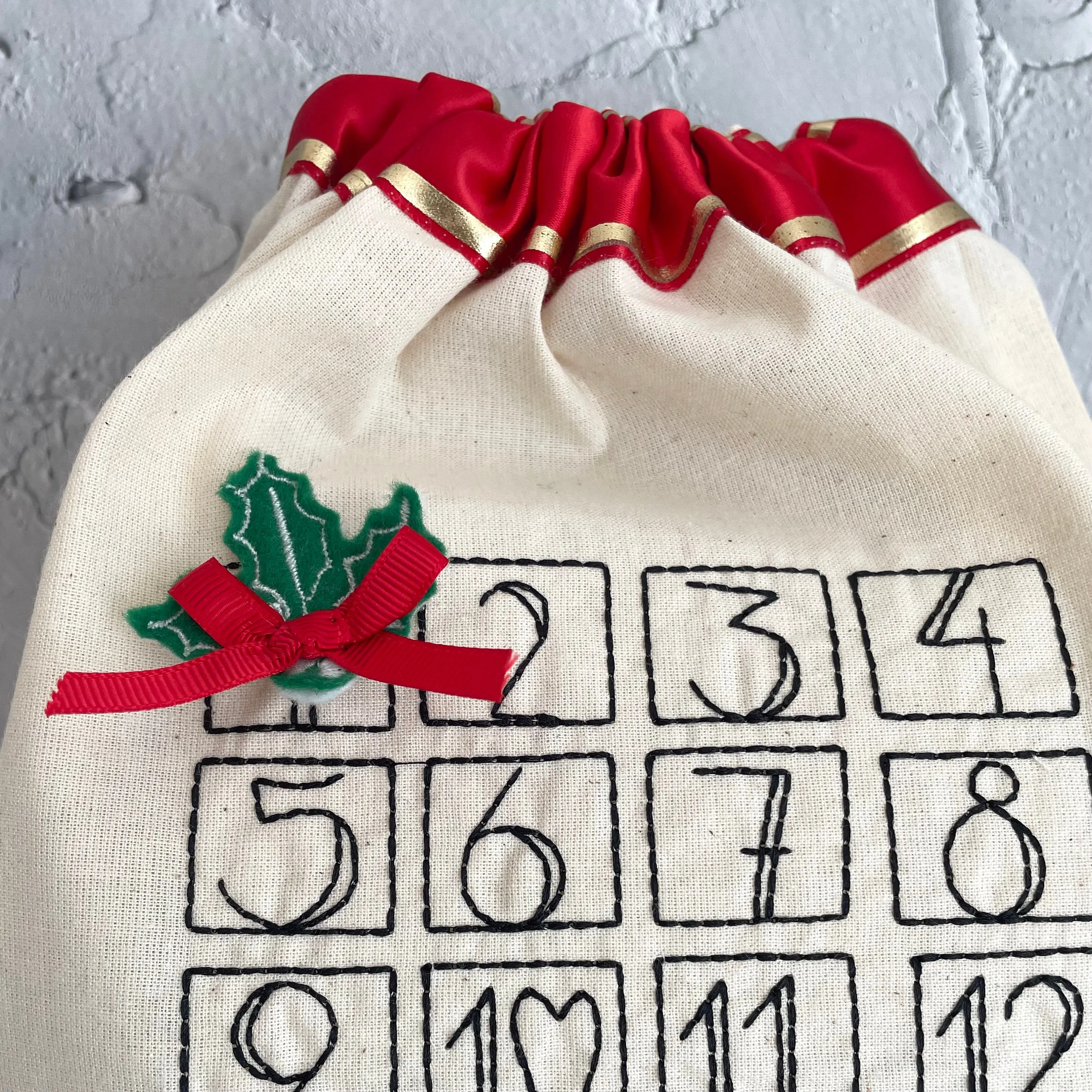 Personalised Advent Calendar sack