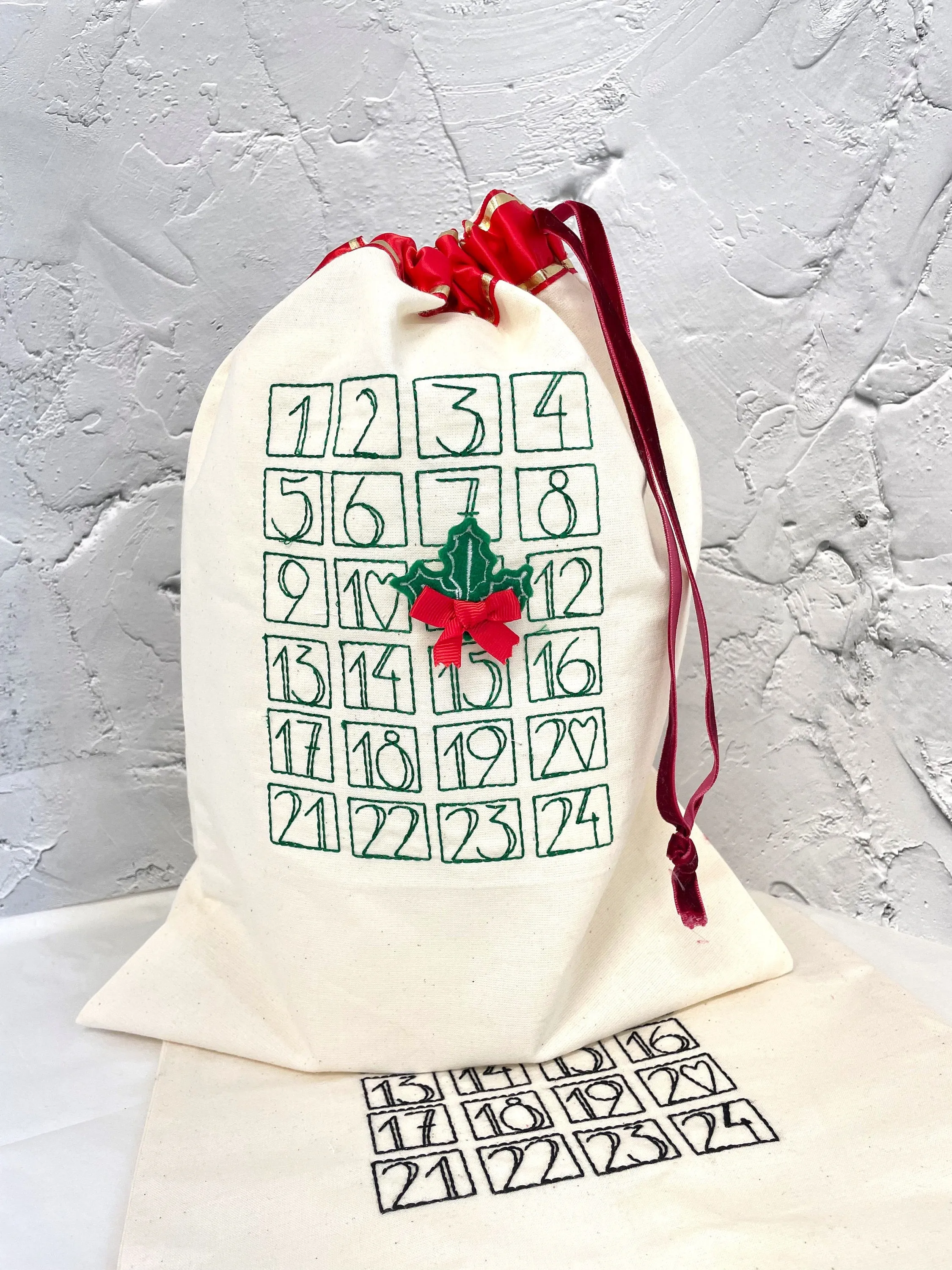 Personalised Advent Calendar sack