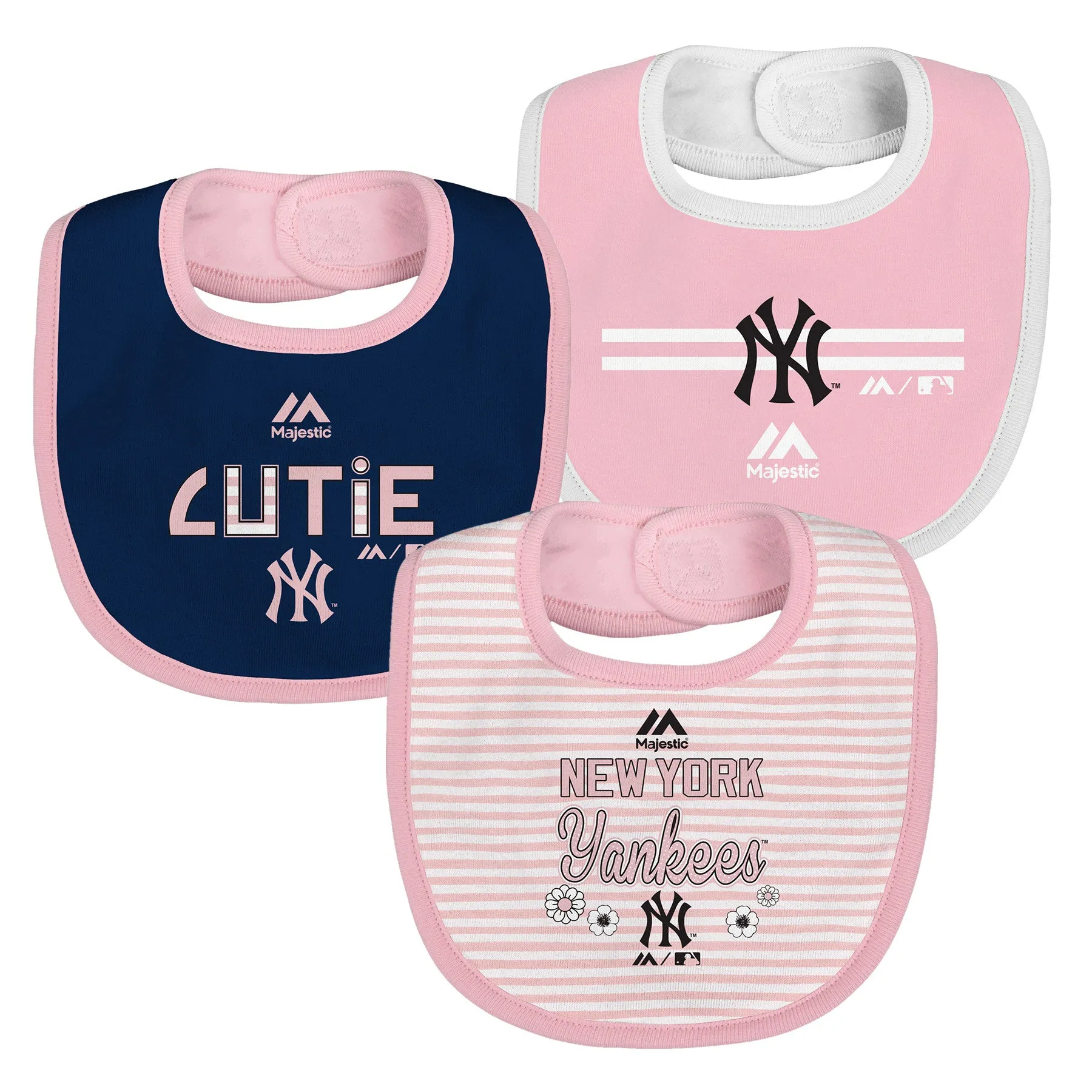 Pink Yankees Cutie Bib Pack