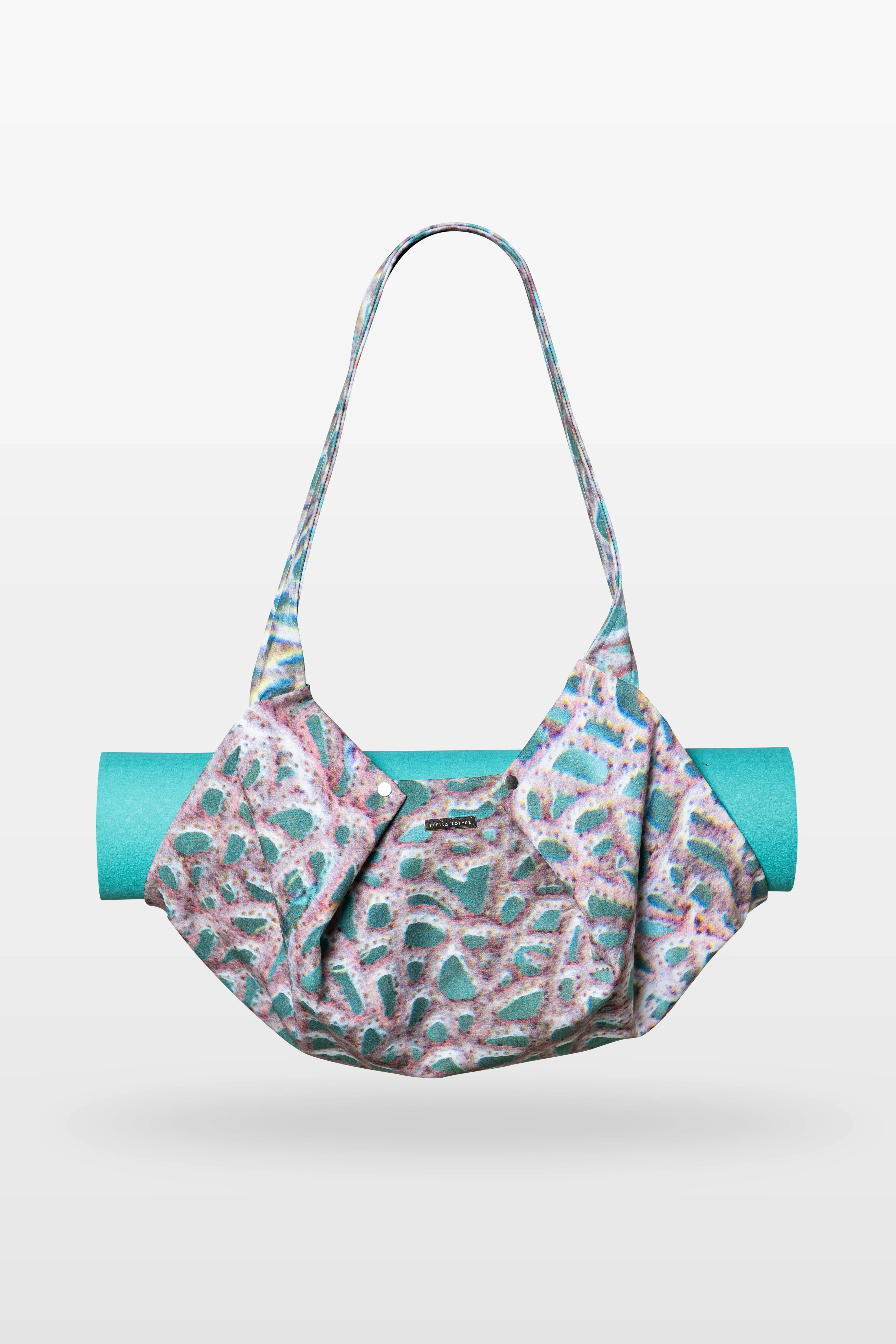 Purple Coral Yoga Bag with Zipper