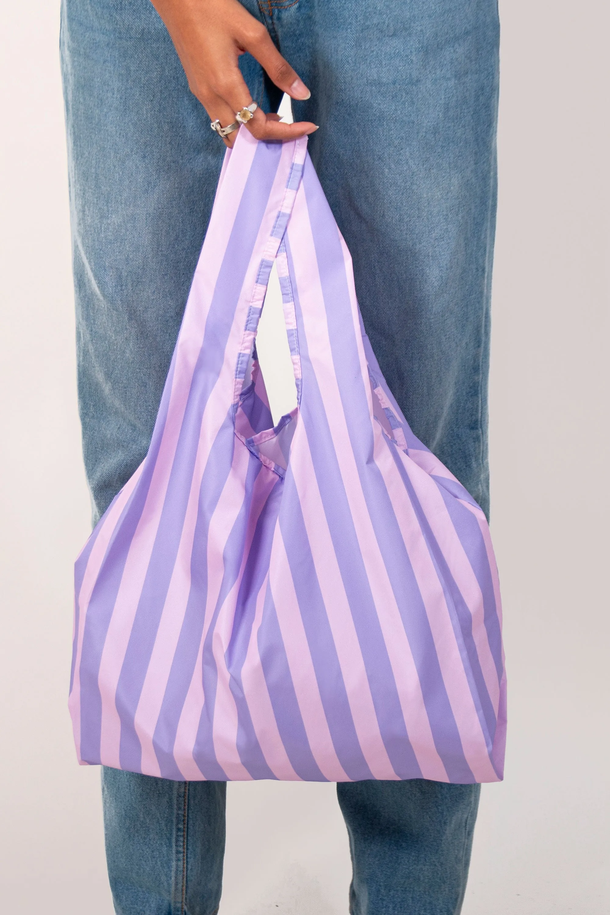 Purple Stripes | Medium Reusable Bag