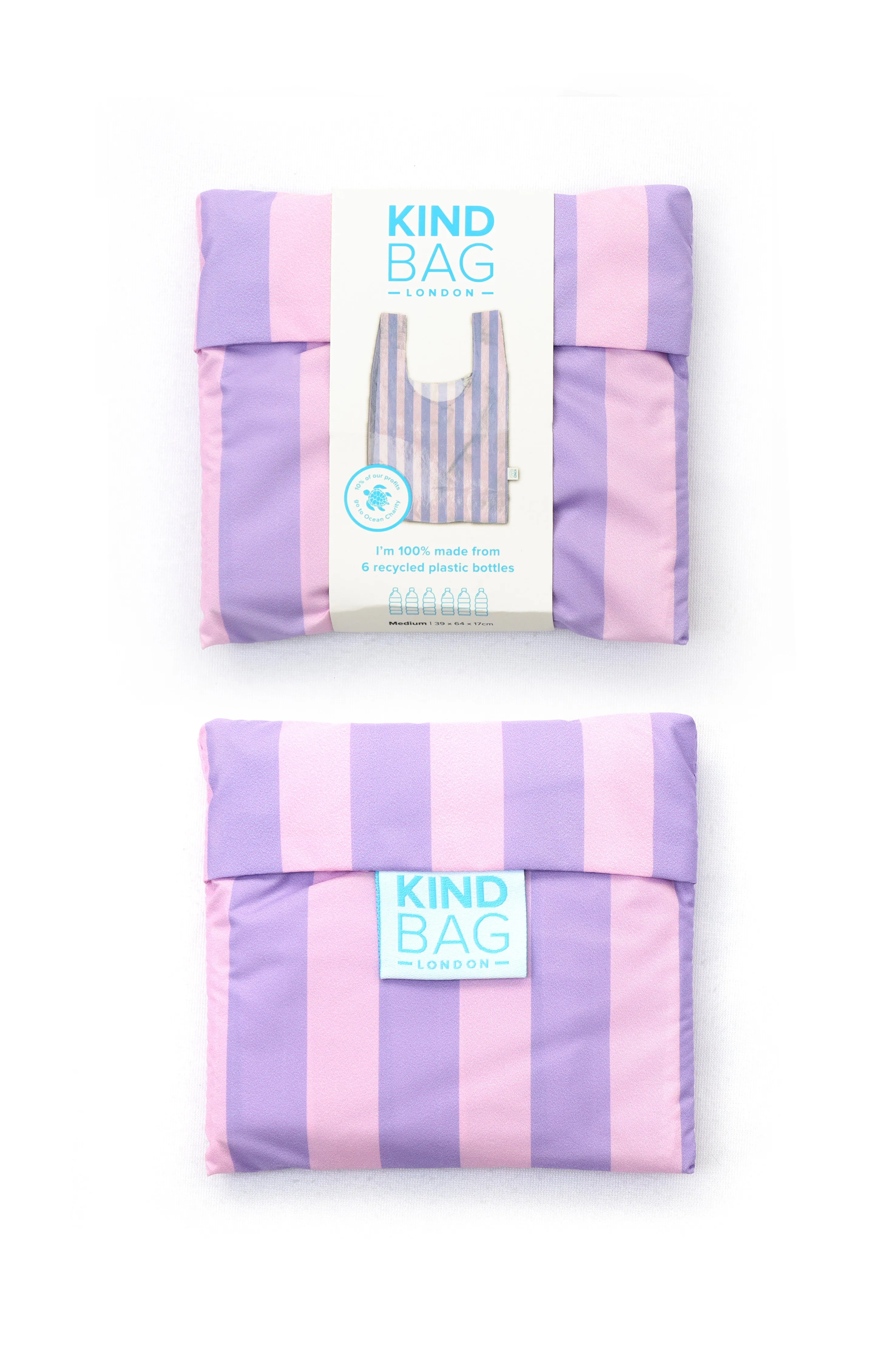 Purple Stripes | Medium Reusable Bag