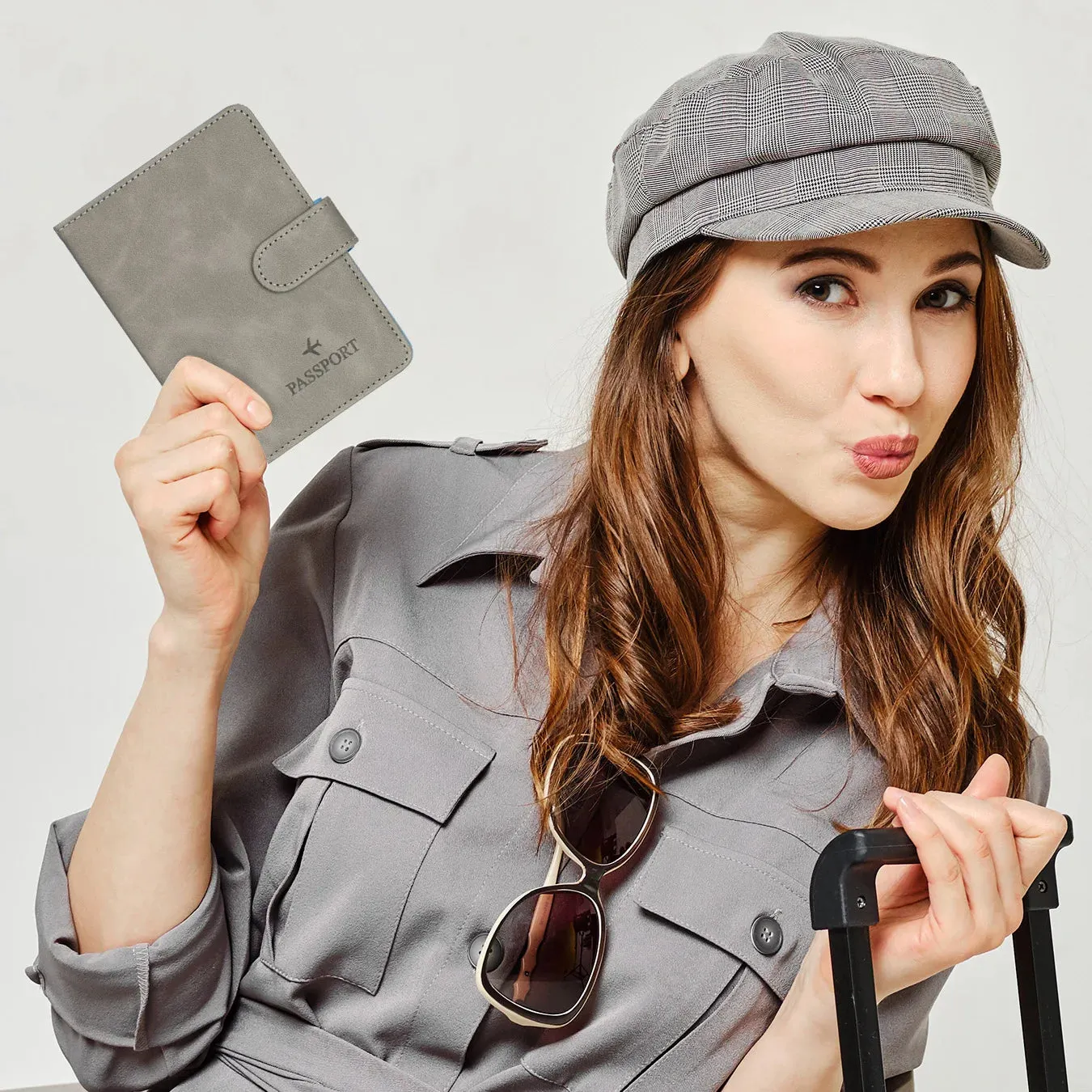 RFID Blocking Passport Holder Cover and Wallet All In One