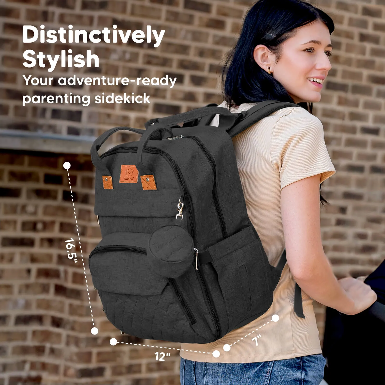 Rove Diaper Bag (Charcoal)