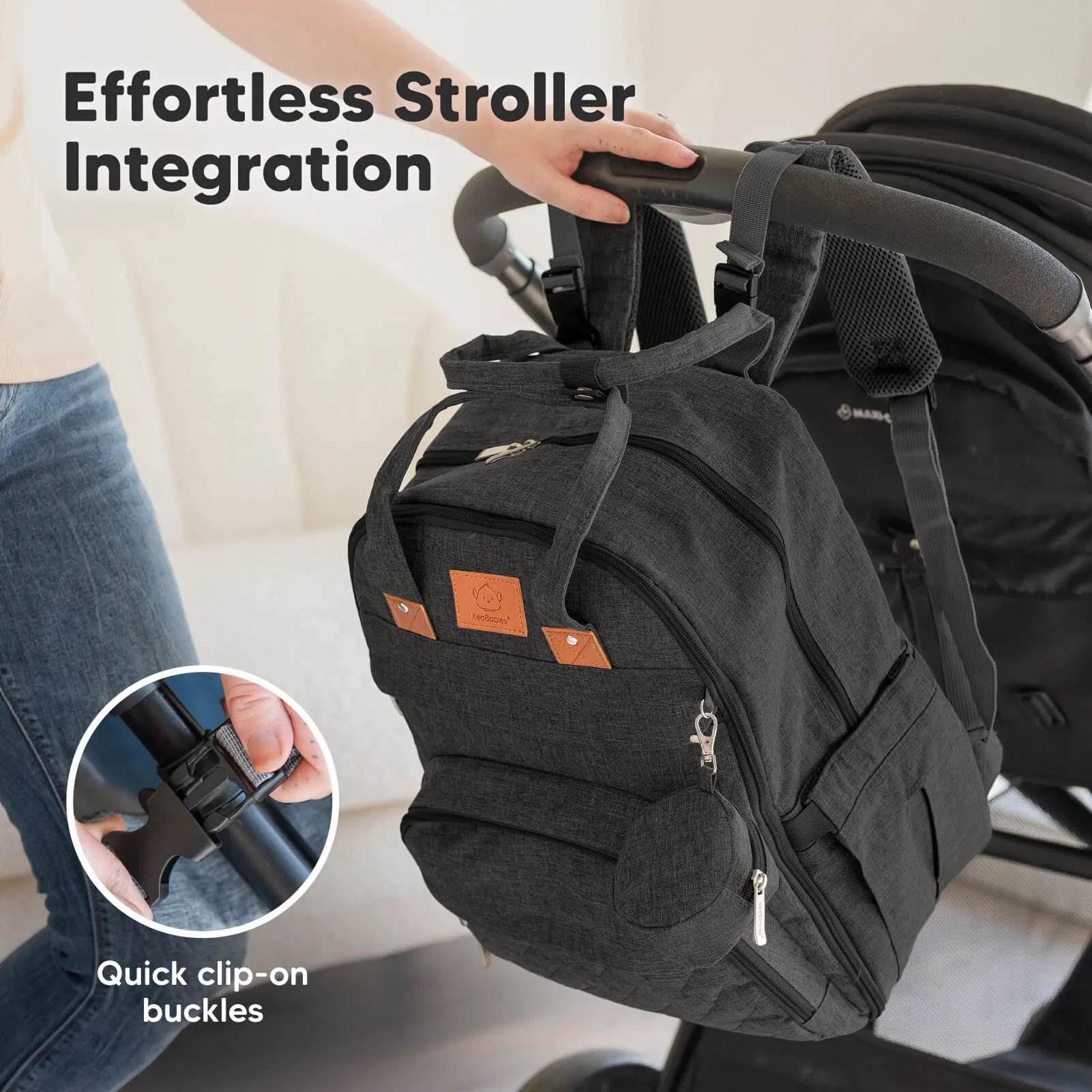 Rove Diaper Bag (Charcoal)