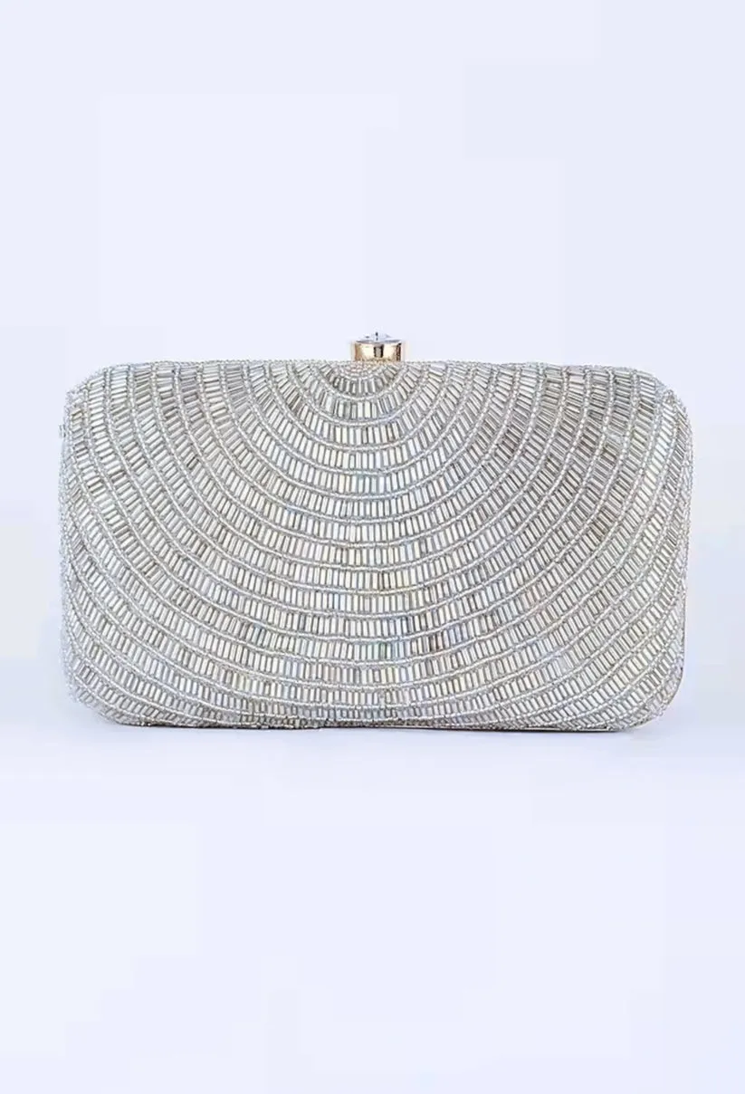 Silver Cleopatra Clutch