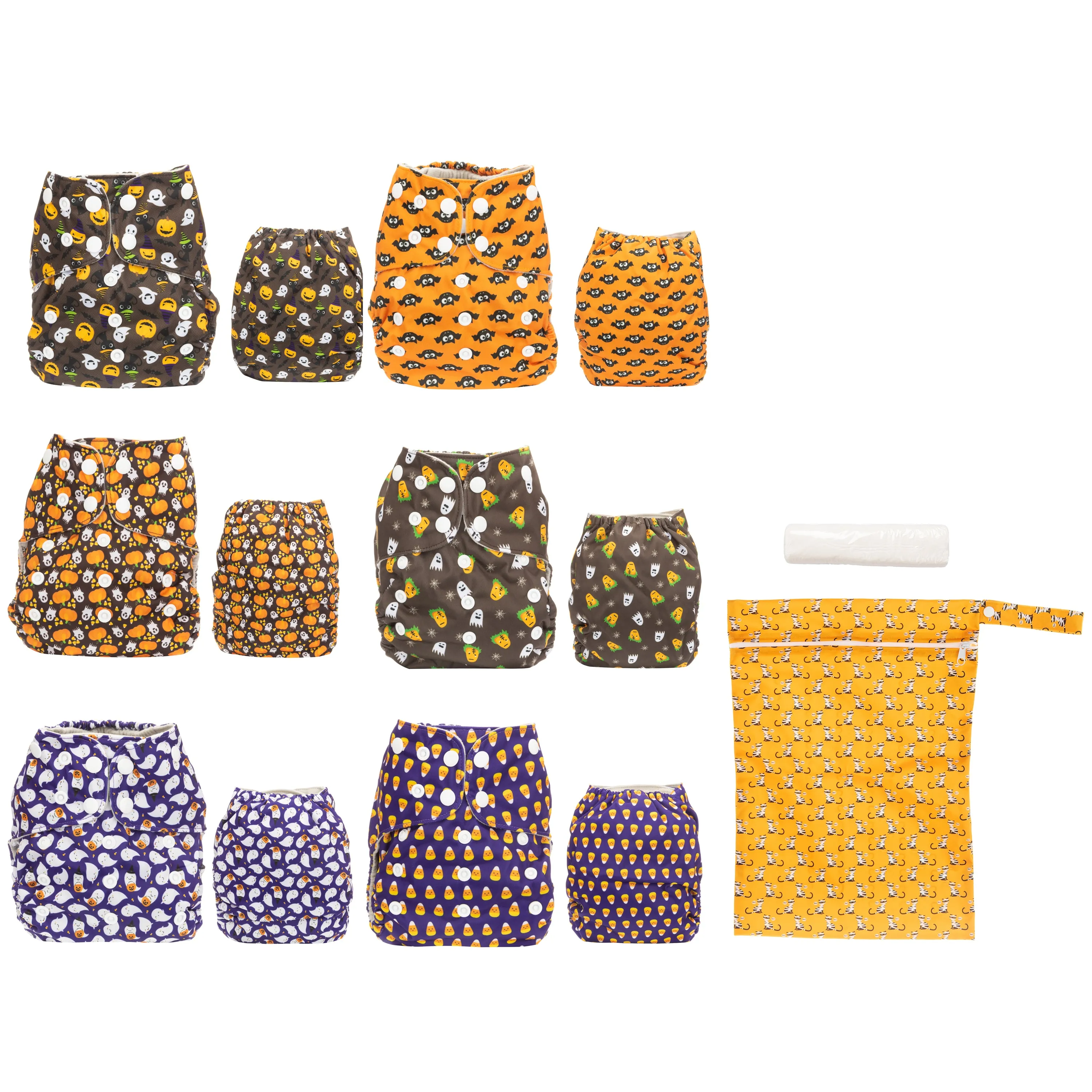 Simple Being Halloween Print Unisex Reusable Baby Cloth Diapers
