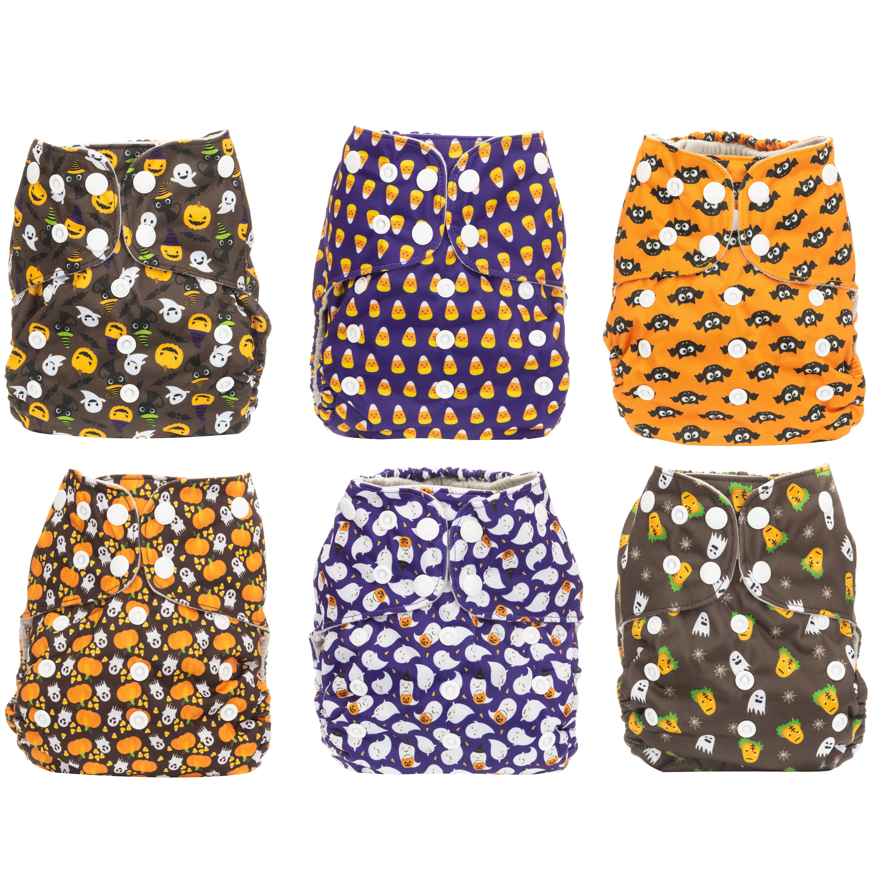 Simple Being Halloween Print Unisex Reusable Baby Cloth Diapers