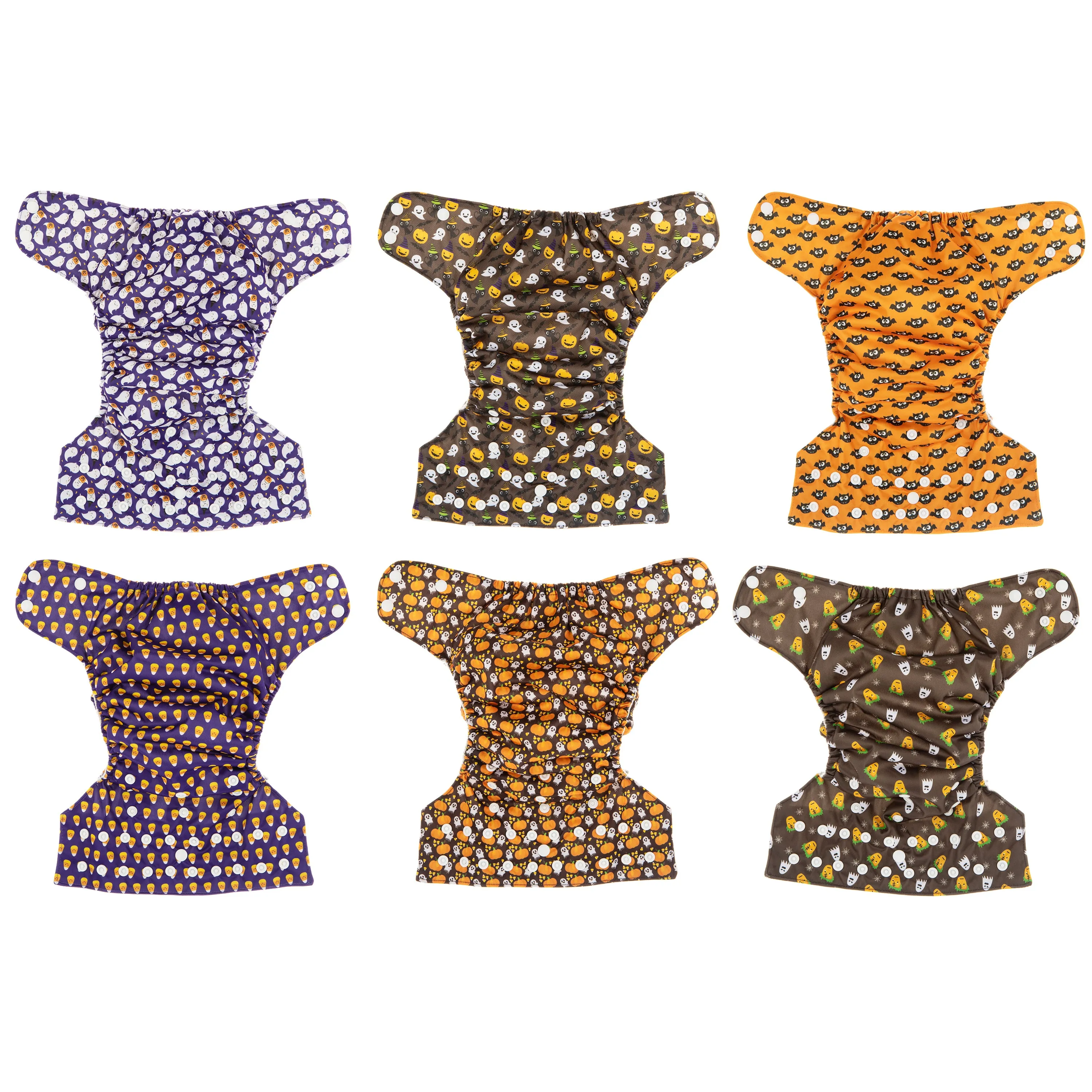Simple Being Halloween Print Unisex Reusable Baby Cloth Diapers