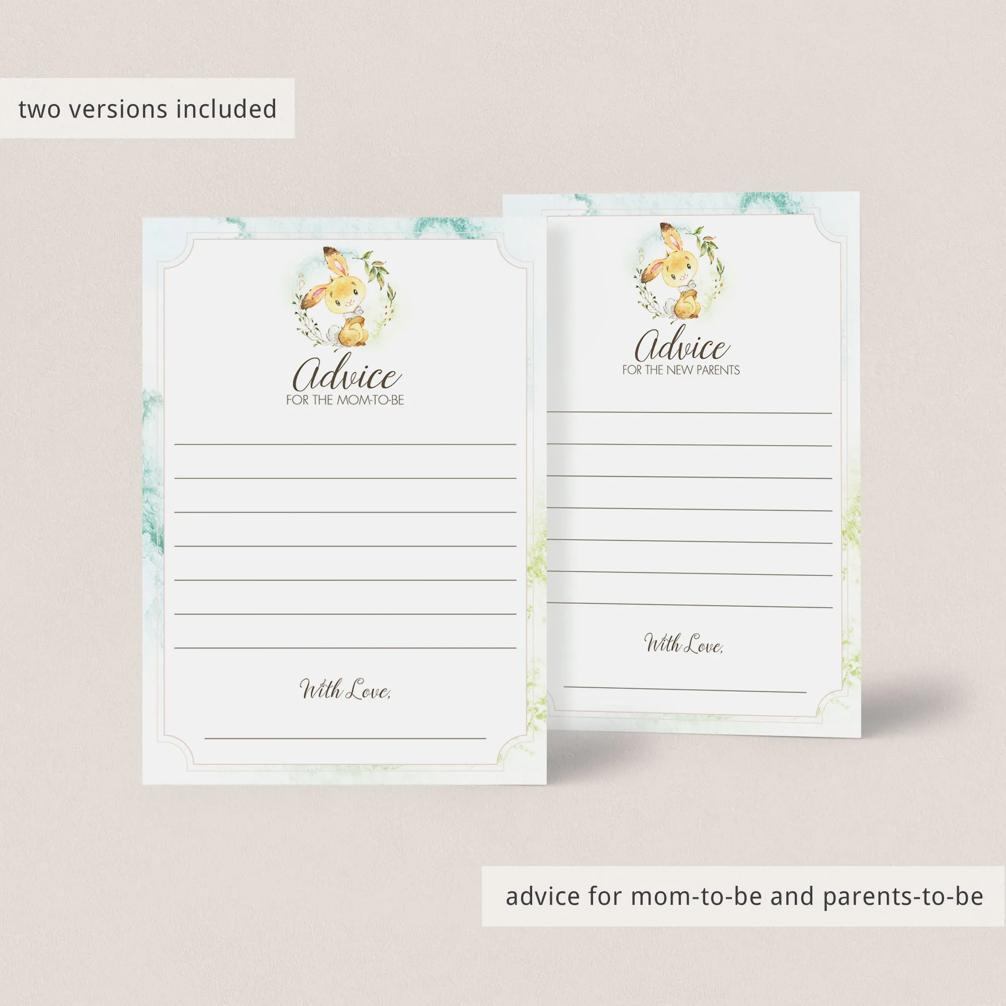 Spring Baby Shower Party Pack Printables