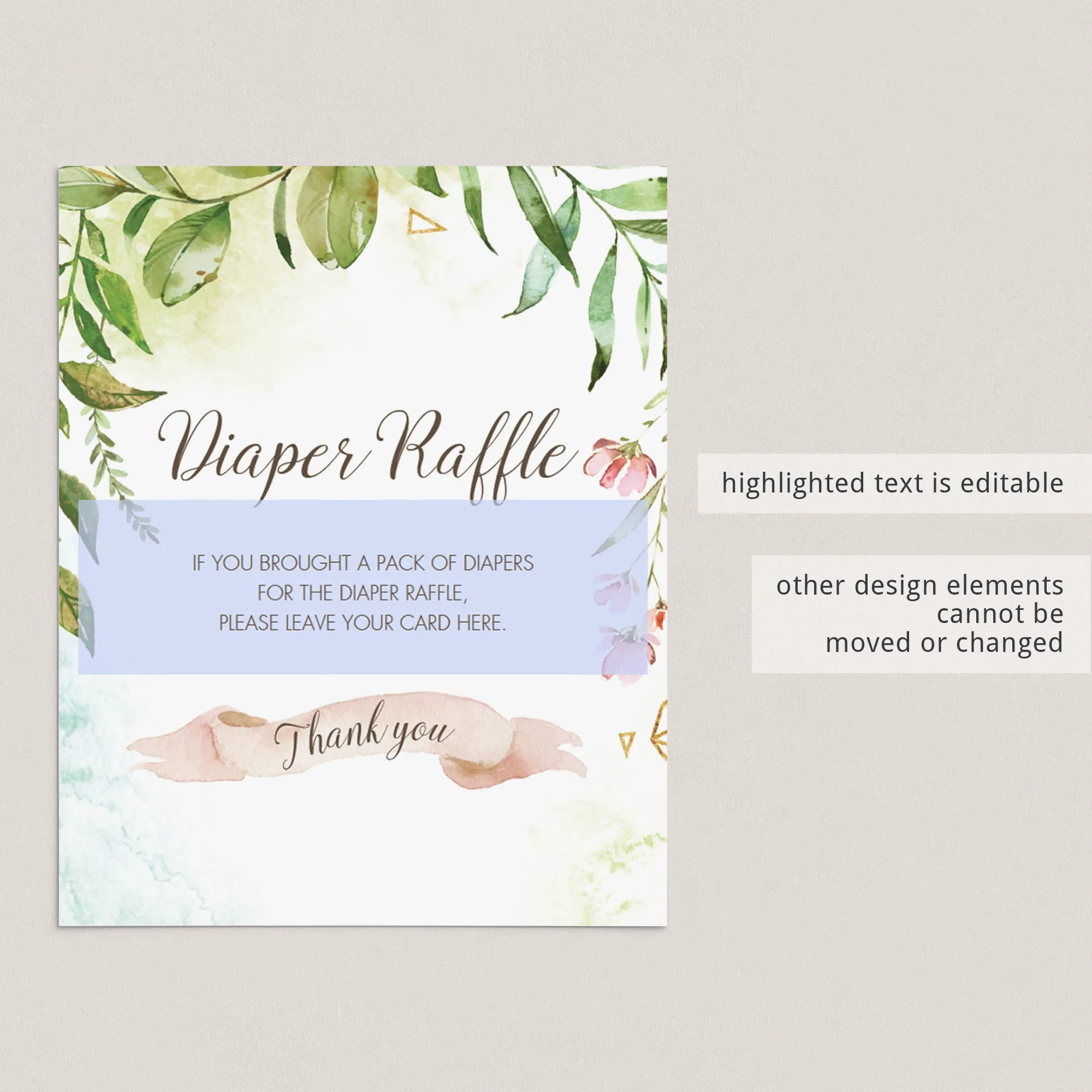 Spring Baby Shower Party Pack Printables