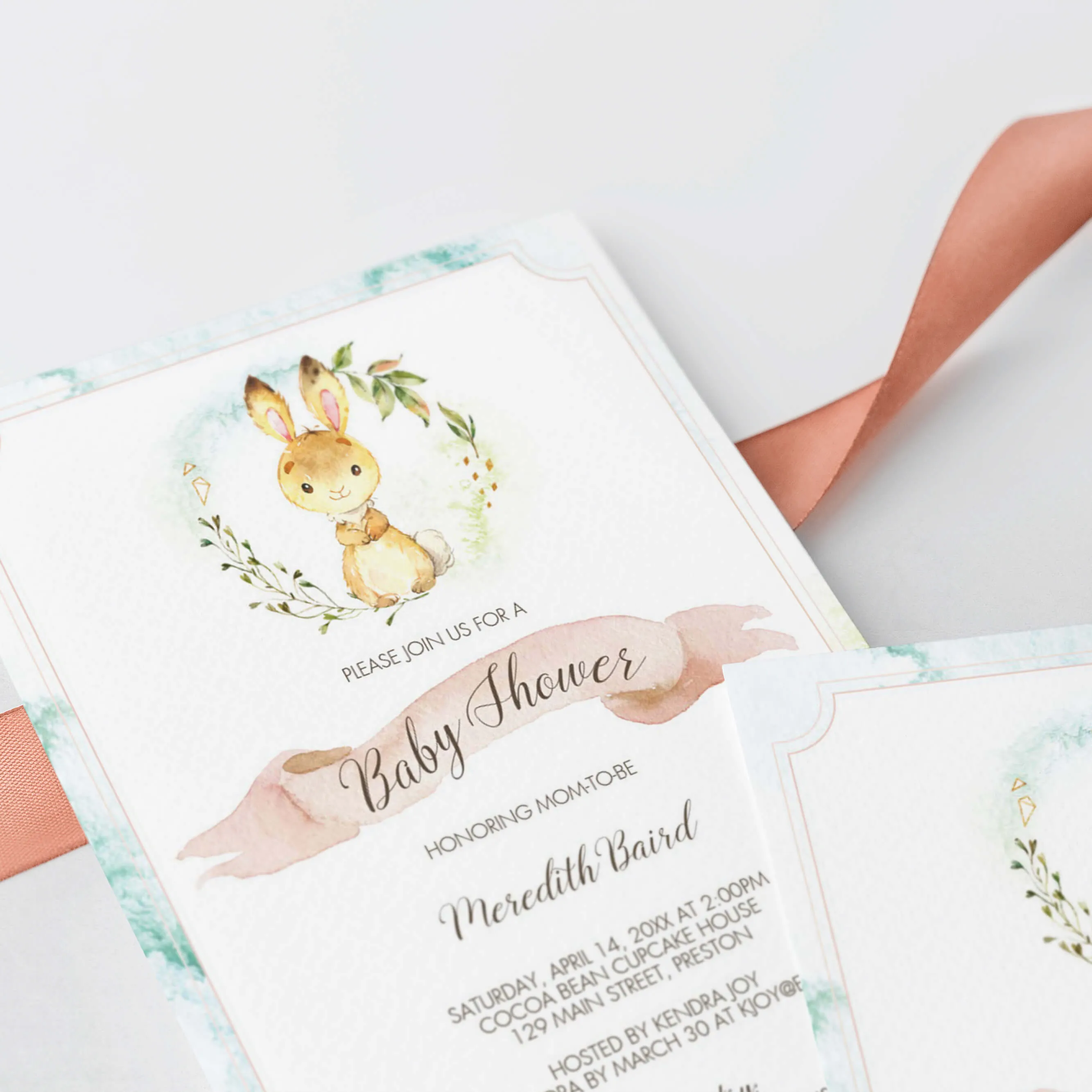 Spring Baby Shower Party Pack Printables