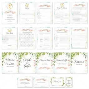 Spring Baby Shower Party Pack Printables