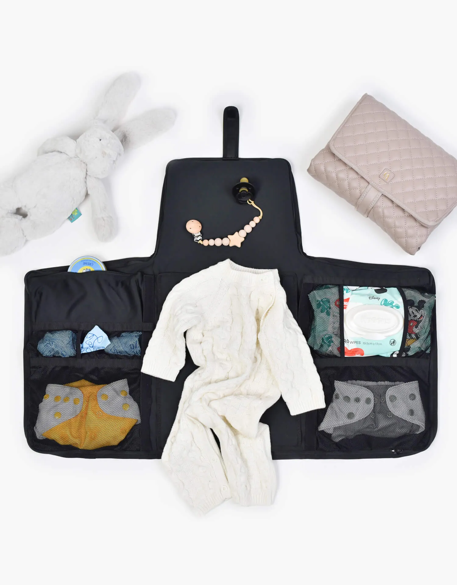 The Original 'CA' Vegan Leather Diaper Bag - Neutral