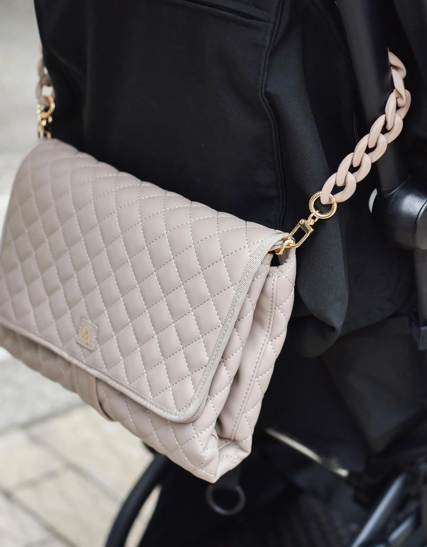 The Original 'CA' Vegan Leather Diaper Bag - Neutral