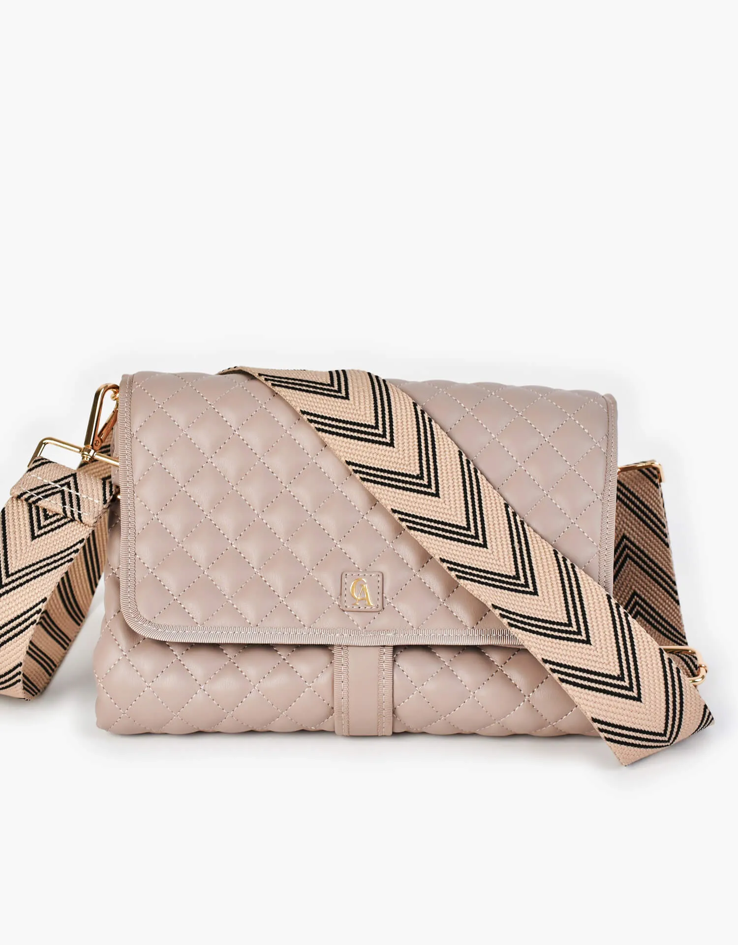 The Original 'CA' Vegan Leather Diaper Bag - Neutral