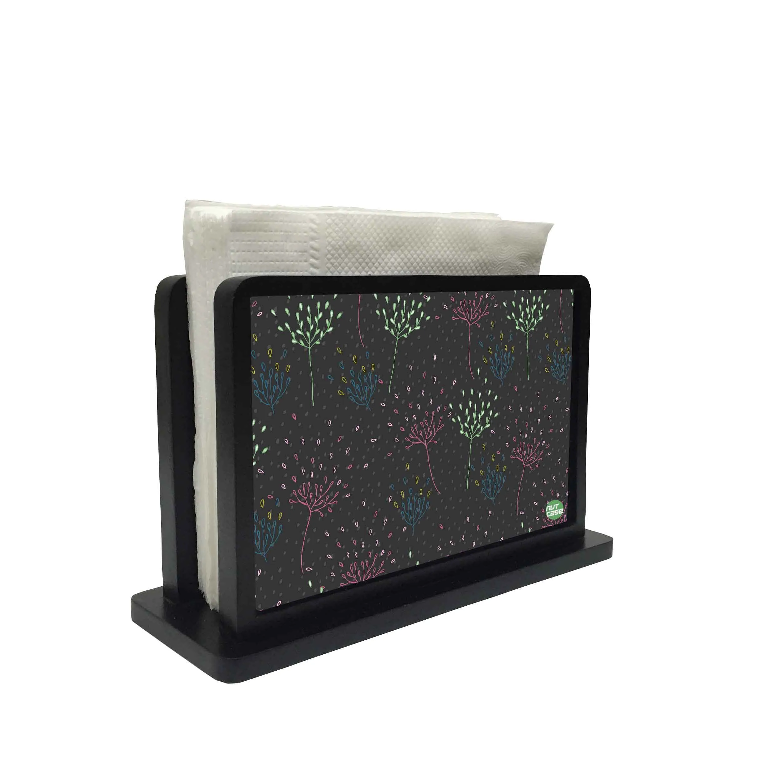 Tissue Holder Paper Napkin Stand -  DELICATE FLOWERS
