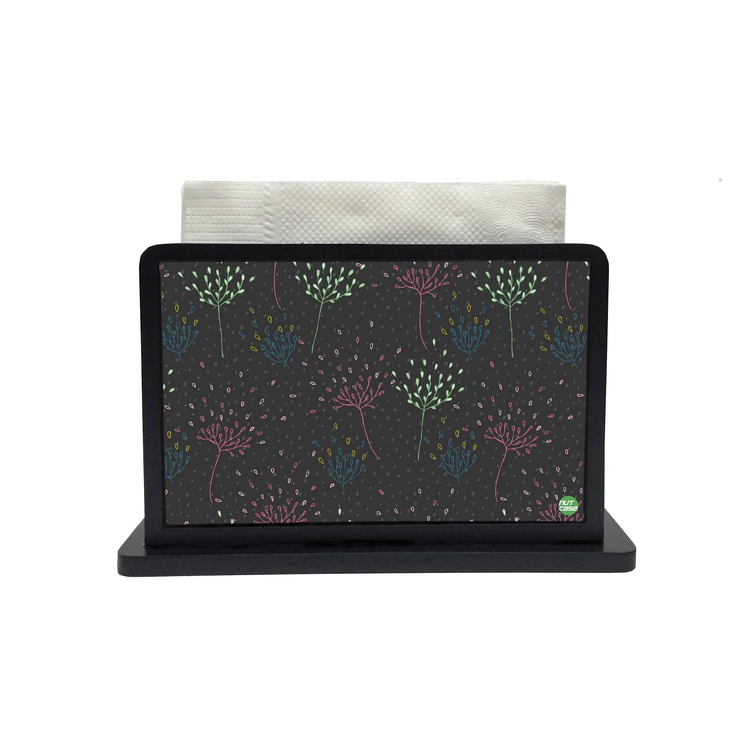 Tissue Holder Paper Napkin Stand -  DELICATE FLOWERS