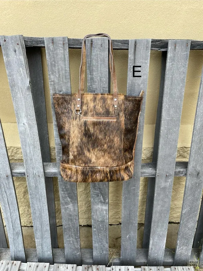 Top Notch Accessories 3063AT Grey Multi Cowhide and Leather Concealed Carry Tote