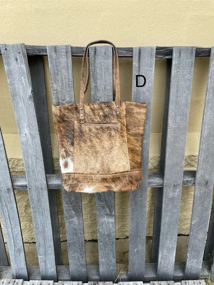 Top Notch Accessories 3063AT Grey Multi Cowhide and Leather Concealed Carry Tote