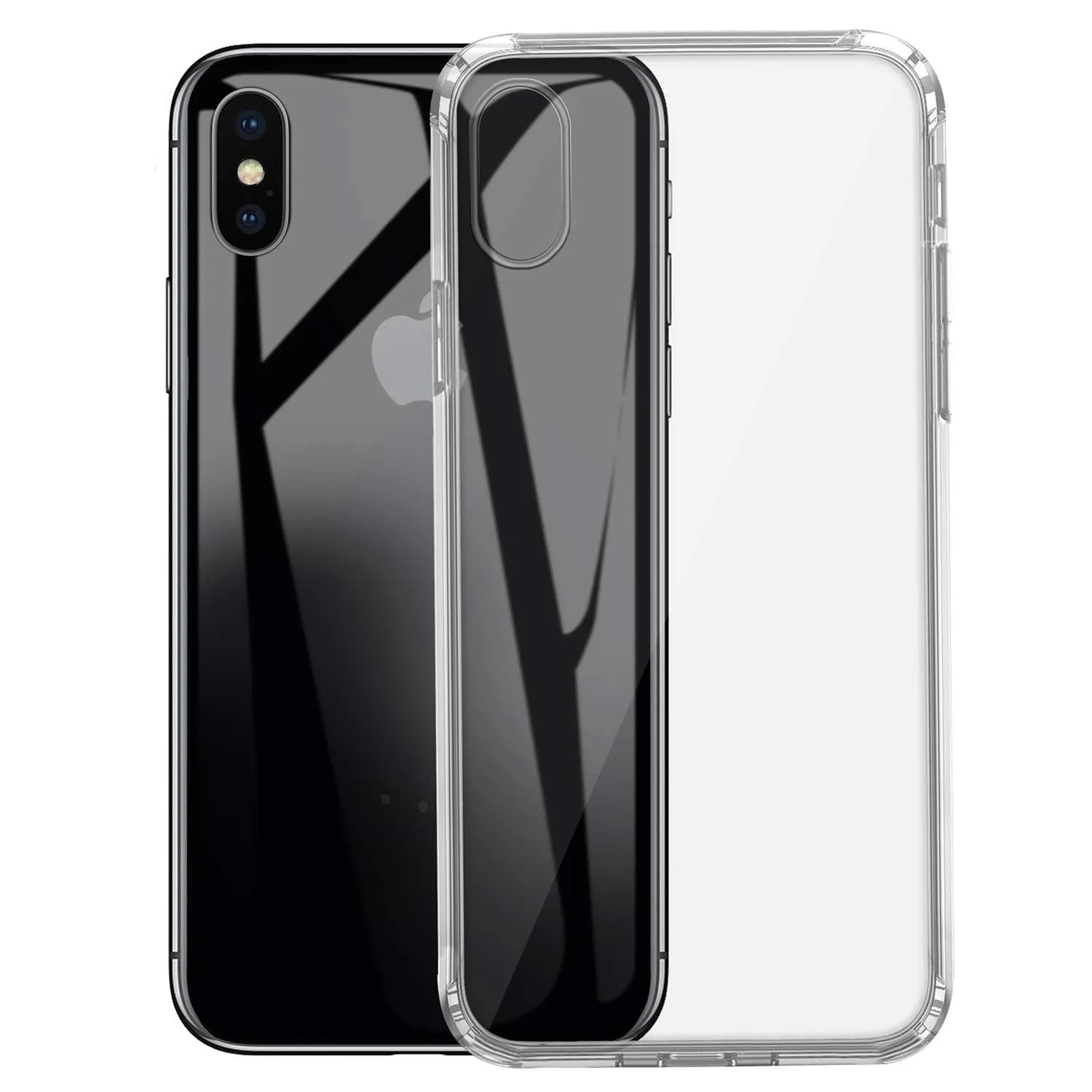 Transparent Silicone Gel Clear Case for Apple iPhone XS