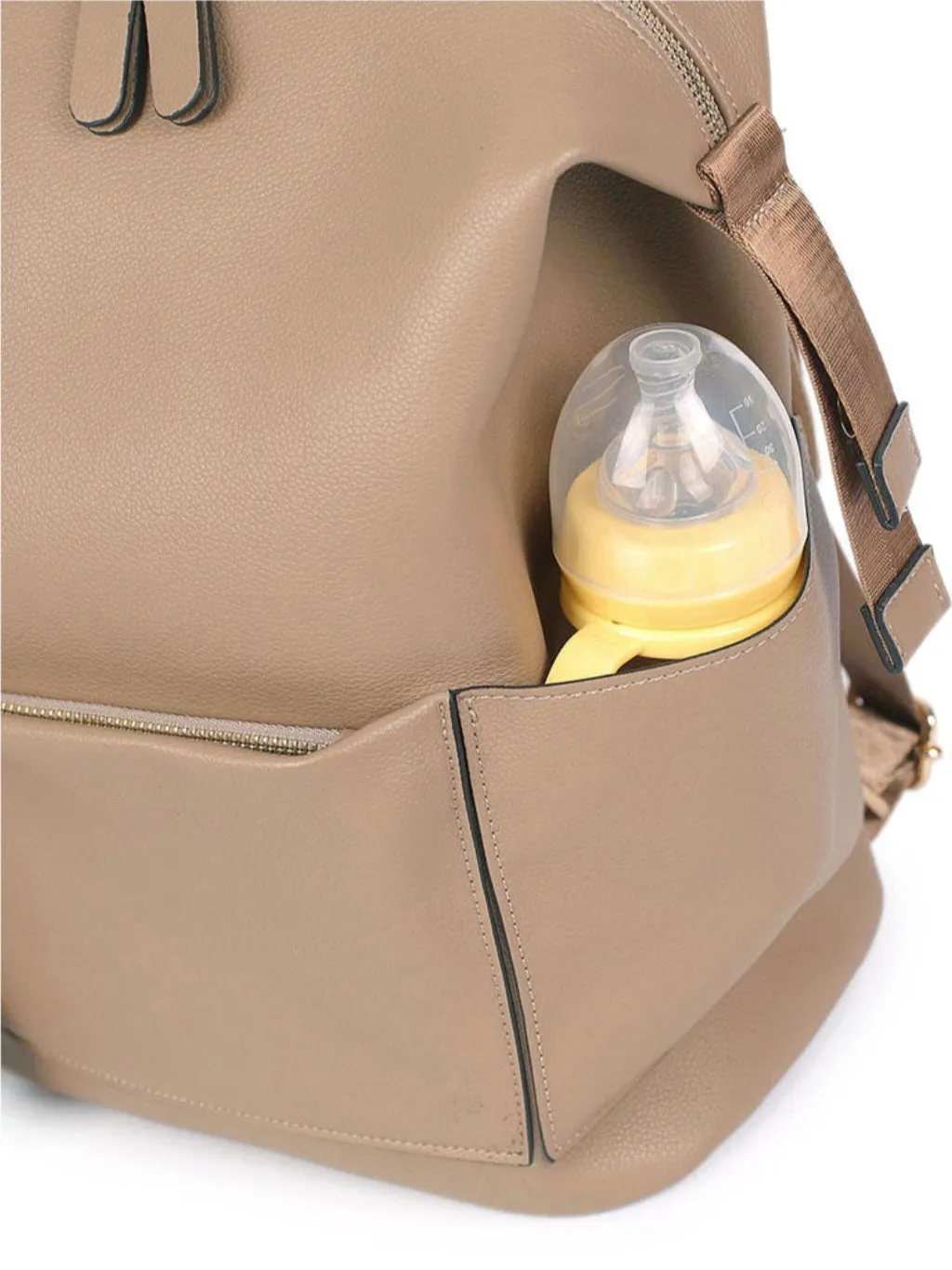 Vegan Leather Diaper Bag by Niji Bébé