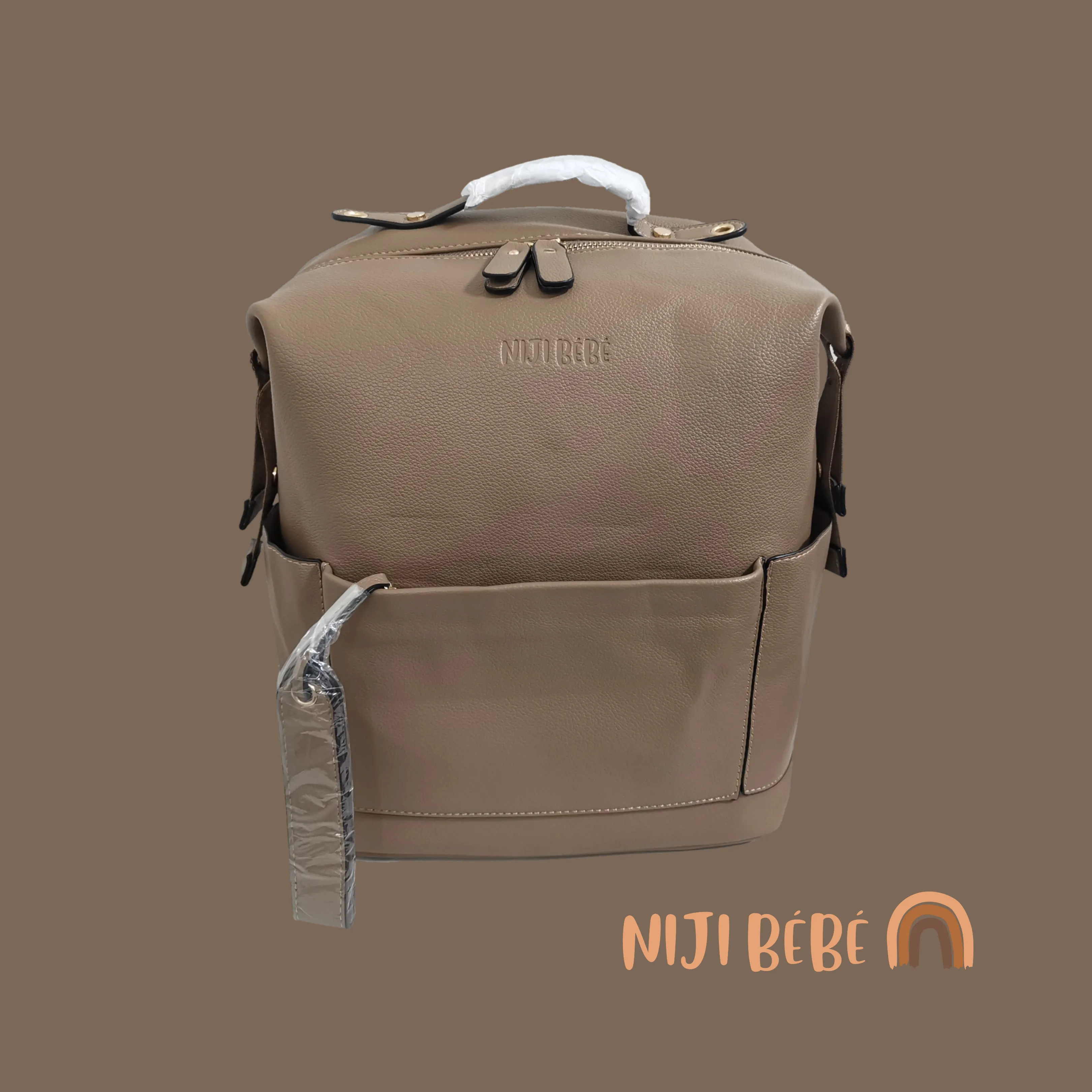 Vegan Leather Diaper Bag by Niji Bébé