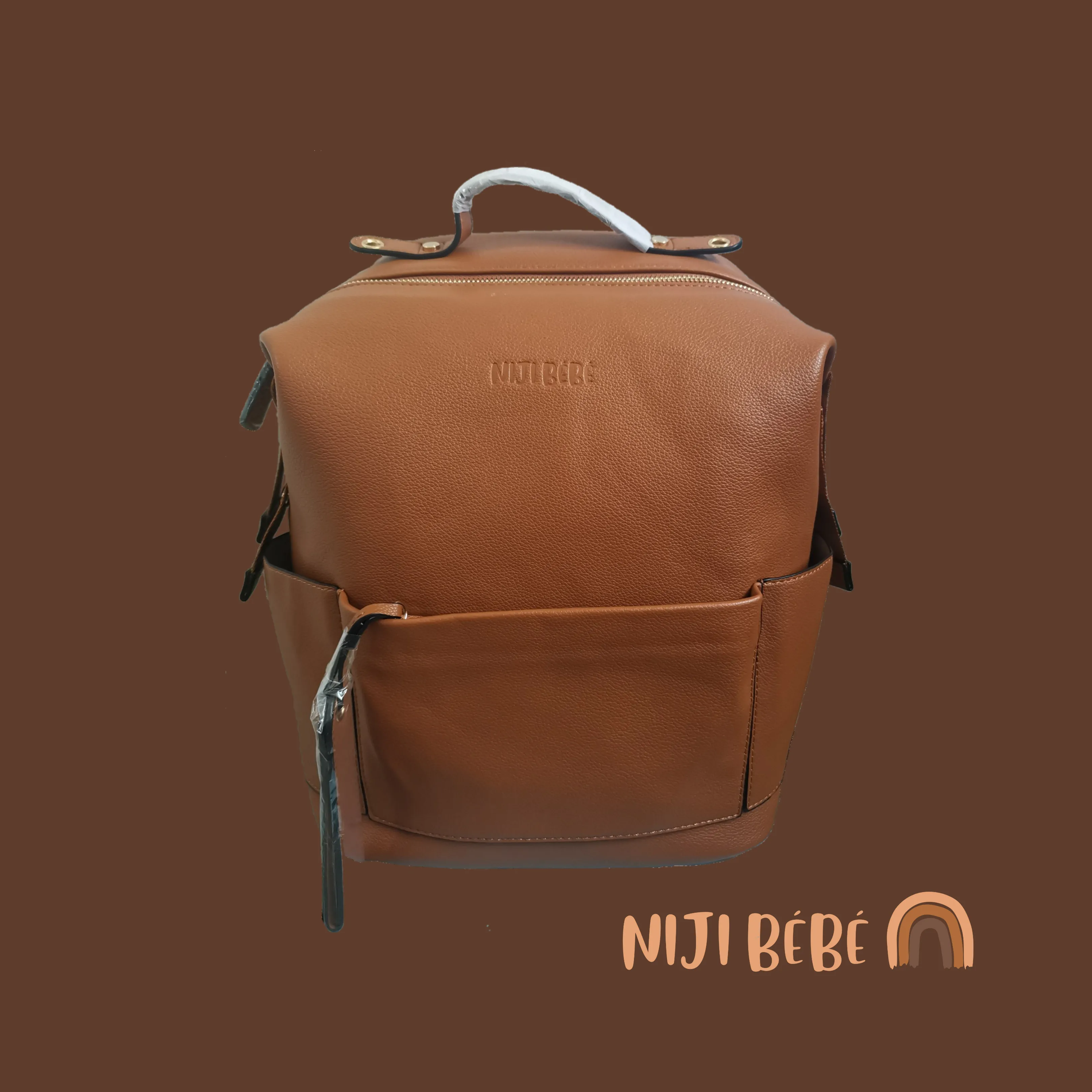 Vegan Leather Diaper Bag by Niji Bébé